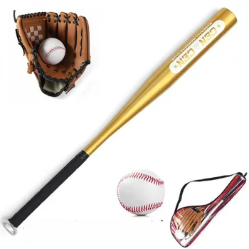 Beginner Children's Full Baseball Equipment Aluminum Alloy Hawthorn Wood Baseball Glove Youth Backpack Training Baseball Bat 2