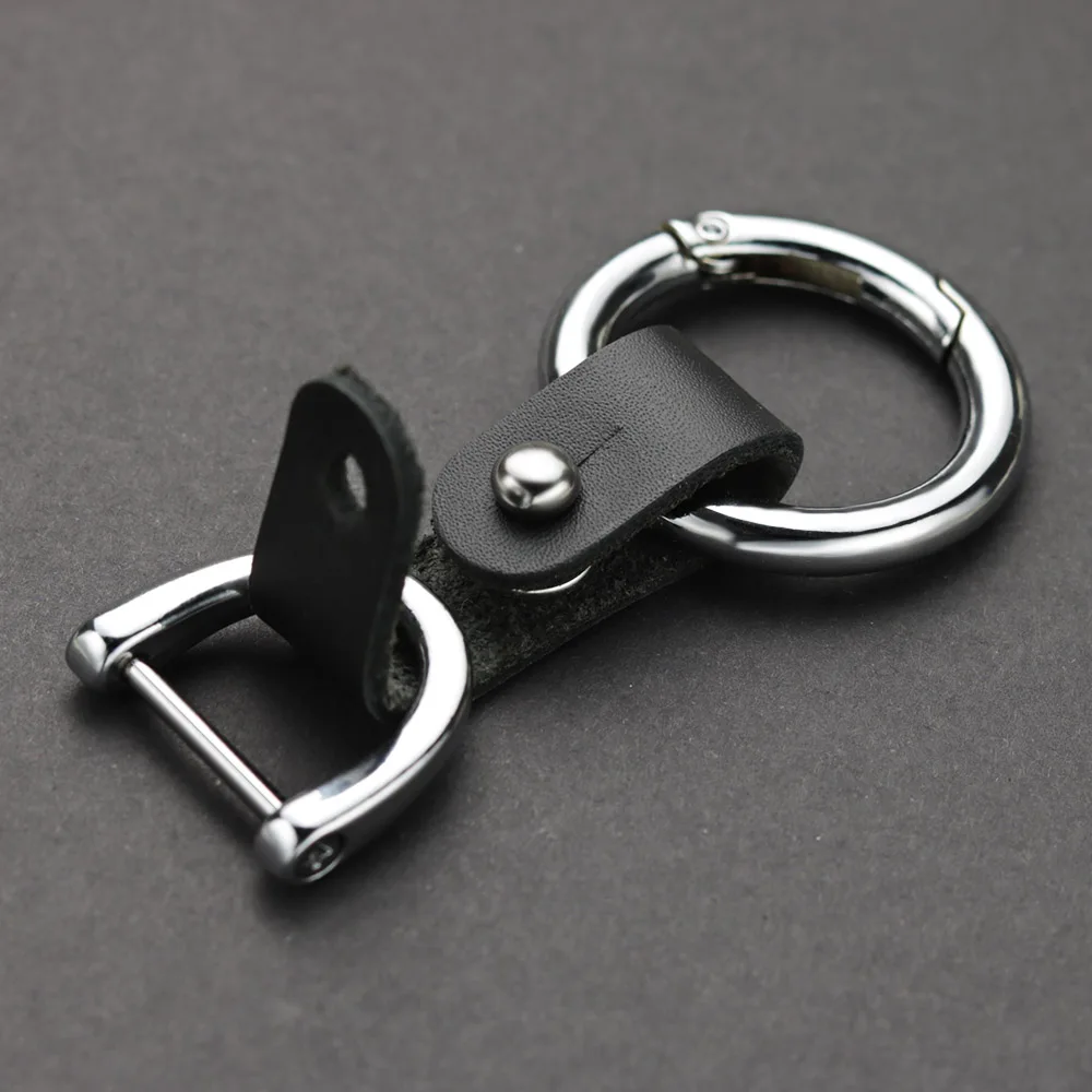 LEX Porte-clés en sangle Porte-clés rétractable Fil d'acier inoxydable