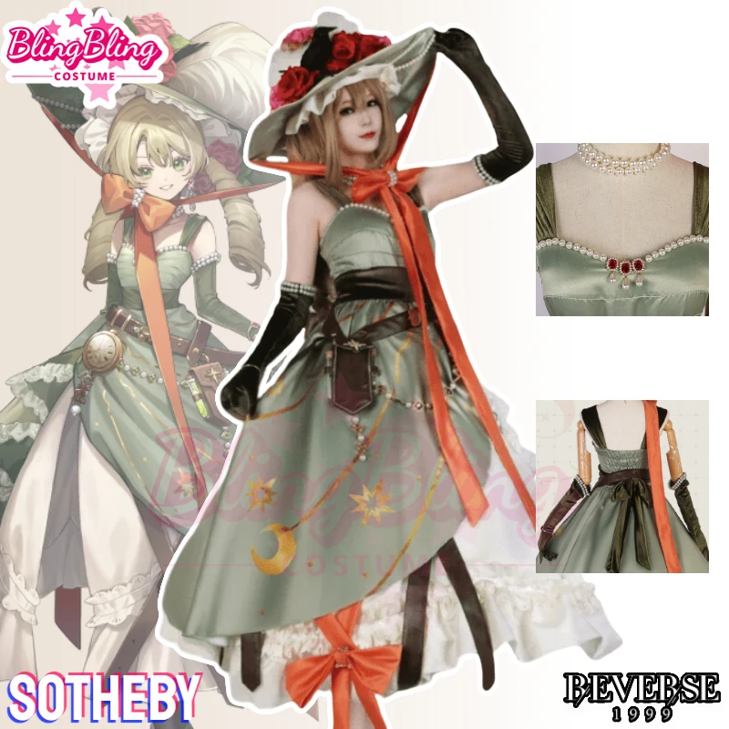 

Sotheby Cosplay Costume Game Reverse1999 Sotheby Cosplay Plant Arcanist Costume Lolita Dress and Cosplay Wig CoCos-SS