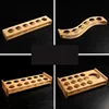 6 Holes Wooden Glass Holder Display Rack Bar Wine Drinks Cup Storage bamboo Carrier Flight Tasting Serving Tray Kitchen Tools 2