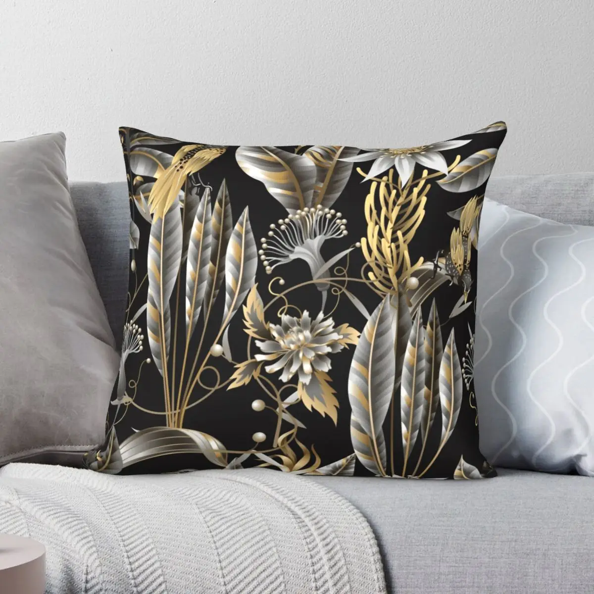 

Australian Flower Banksia Lover Square Pillowcase Polyester Linen Velvet Printed Zip Decor Bed Cushion Case Wholesale