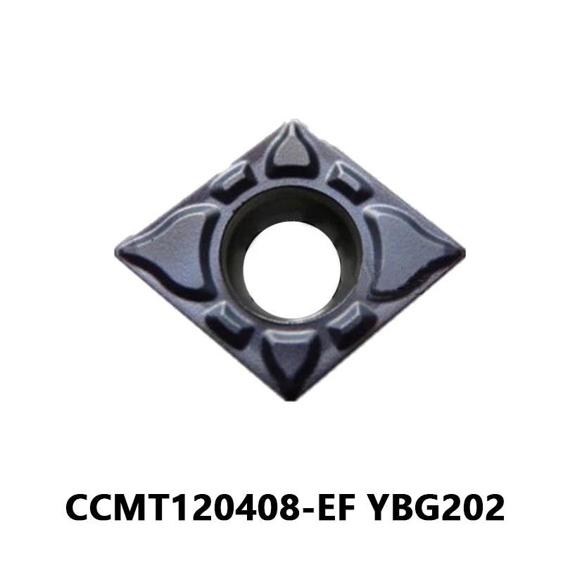 

CCMT120408 твердосплавные вставки 10 шт. CCMT120408-EF YBG202 алмазные вставки токарный станок с ЧПУ внешний токарный панель для режущих инструментов металлический токарный станок