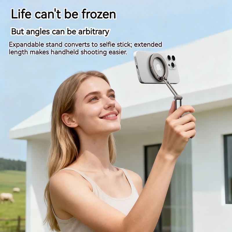 Magnetic Foldable Desk & Selfie Phone Holder Stand