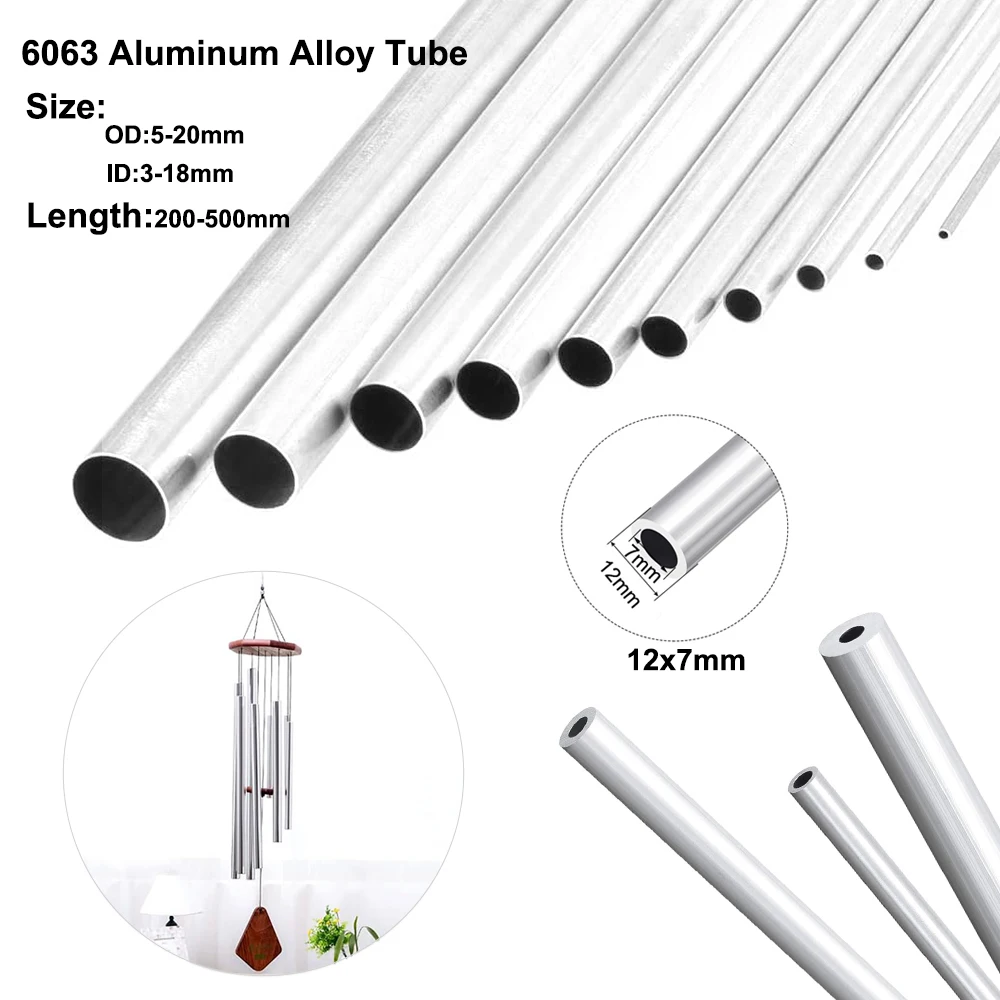 Precision 6063 Aluminum Alloy Tube - Various Sizes Available