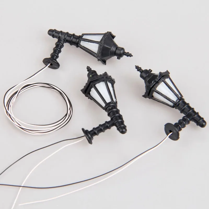 미니 LED 벽 램프 모델 3.2V 따뜻한 조명, 마이크로 풍경 모래 테이블 레이아웃 장식, 장면 매칭을 위한 모델 건축 자재