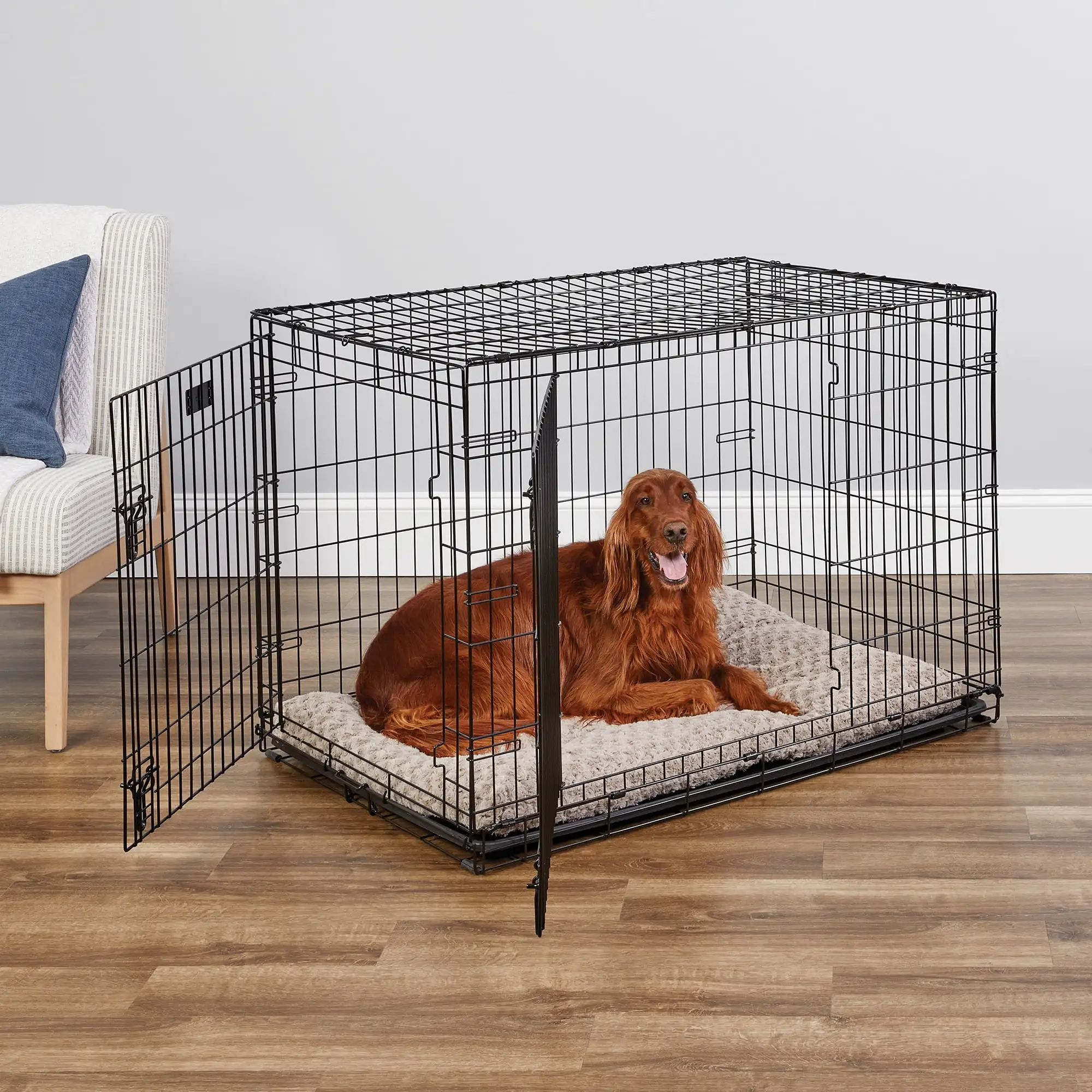 

MidWest Homes For Pets Double Door iCrate Metal Dog Crate, 42"