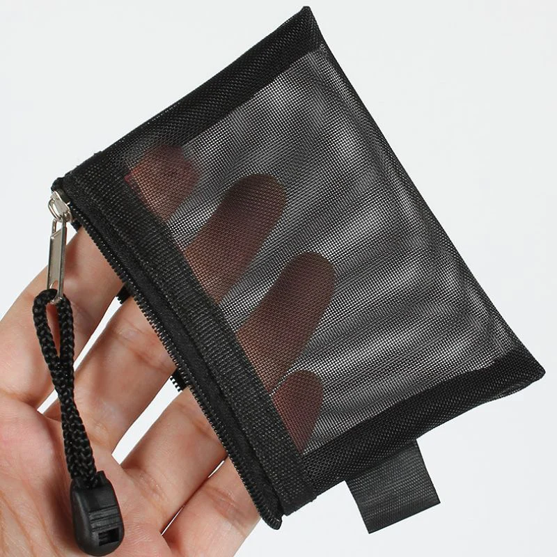 Zipper Pouch Traveling Small Coin Wallet Mini Mesh Coin Bags Money Earphone Data Line Storage Bags Bus ID Credit Card Holder coin purse card wallet coin wallet