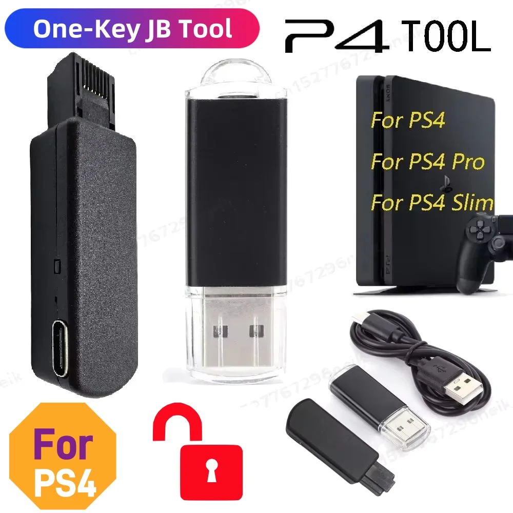 One-Key JB Game Mod Kit USB Dongle with Cable For PS4 Pro/ PS4 Slim/ 9.0 9.60 10.00 10.01 11.0 System