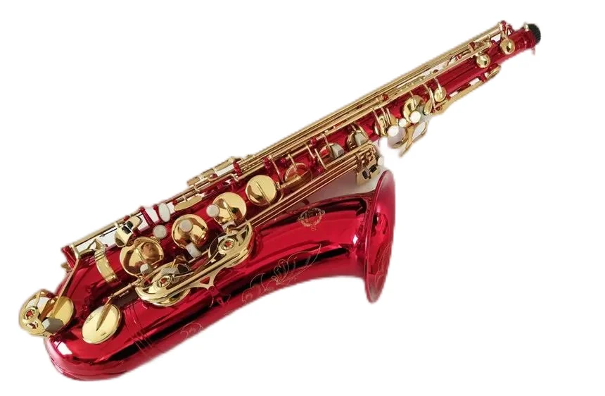 

2020 New Tenor saxophone Best quality Suzuki B Flat Tenor sax musical instrument Red with professional-grade case