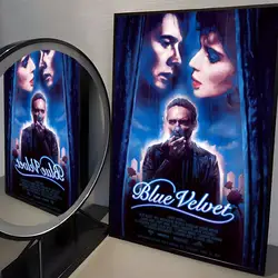 Premium Blue Velvet Movie Poster - HD Self - Adhesive Wall Decor for Home, Office, Dorm, and Bedroom - Perfect Gift Option (White4)