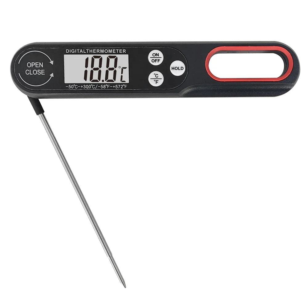 Digital Meat Thermometer Digital Thermometer Digital Kitchen Thermometer Oven Thermometer Barbecue Thermometer Non Medical Thermometer Meat Thermometer Probe Thermometer Digital Meat Thermometer Cooking Food Kitchen BBQ Probe Water Milk Oil Liquid Oven Digital Temperaure Sensor Meter Thermocouple