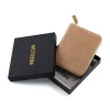 Moterm Vegetable Tanned Leather A6 Size Zip Cover with Top Pocket Cowhide Planner Zipper Notebook Organizer Agenda Journal Diary 6