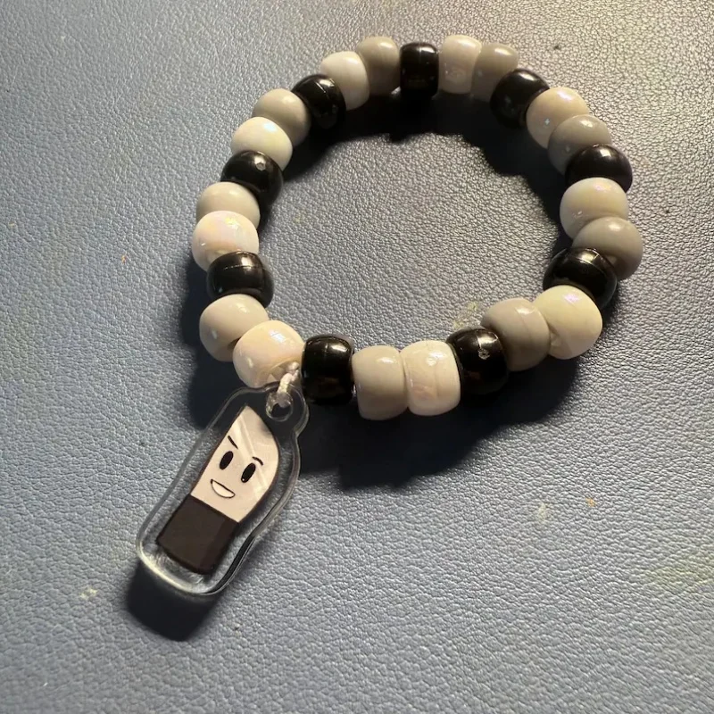 Cute Object-Themed Kandi Charm Bracelets with Phone, Light, Fan, Luggage, and Knife Designs | Trendy Collectibles