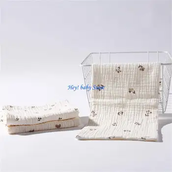 Q1FE Baby Washcloth Cotton Saliva-Towel Feeding Bib Soft Nursing Towel Infant Product