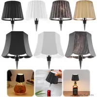 Rechargeable Metal Bottle Lamp with Dimmable Touch Control and Three Color Options Ideal for Home and Parties 1