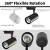 Full Set Led Track Light COB Rail Lighting Fixture 220V Led Rail System Lamp Track Lighting Track Lamp Clothing Shop Living Room 5