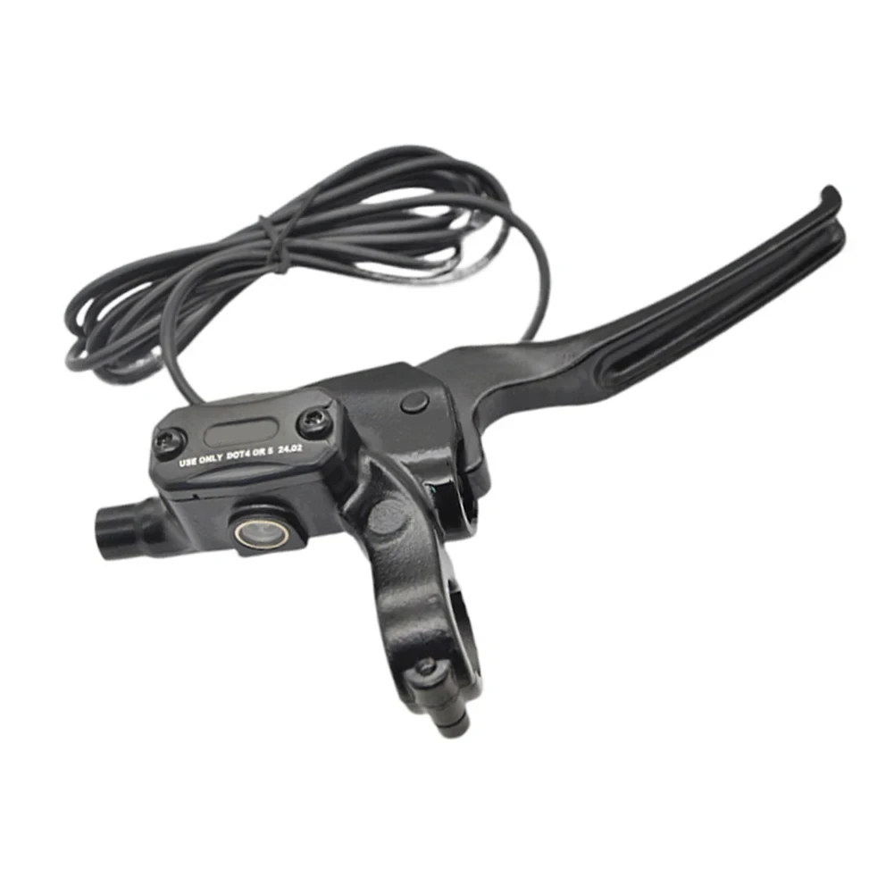Levier De Frein Hydraulique Pour Vélo électrique - Interface 2 Broches étanche, Câble 350 Cm - En Alliage Aluminium Noir