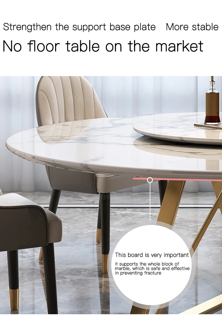 | طاولة طعام رخام مستديرة