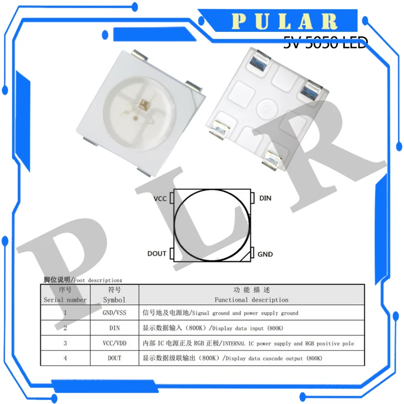Enhanced Addressable RGB LED Light Strip with Digital Pixel SMD Technology