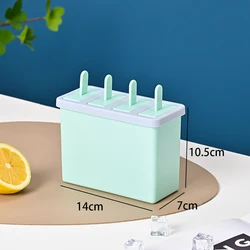 Premium Silicone Ice Cream Mold Kit with Lid - Reusable BPA - Free Popsicle Maker for Homemade Frozen Treats (A6)