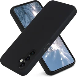 Noble Fashion Shockproof Liquid Silicone Phone Case - Solid Colour Design - Galaxy A54 5G (Black)