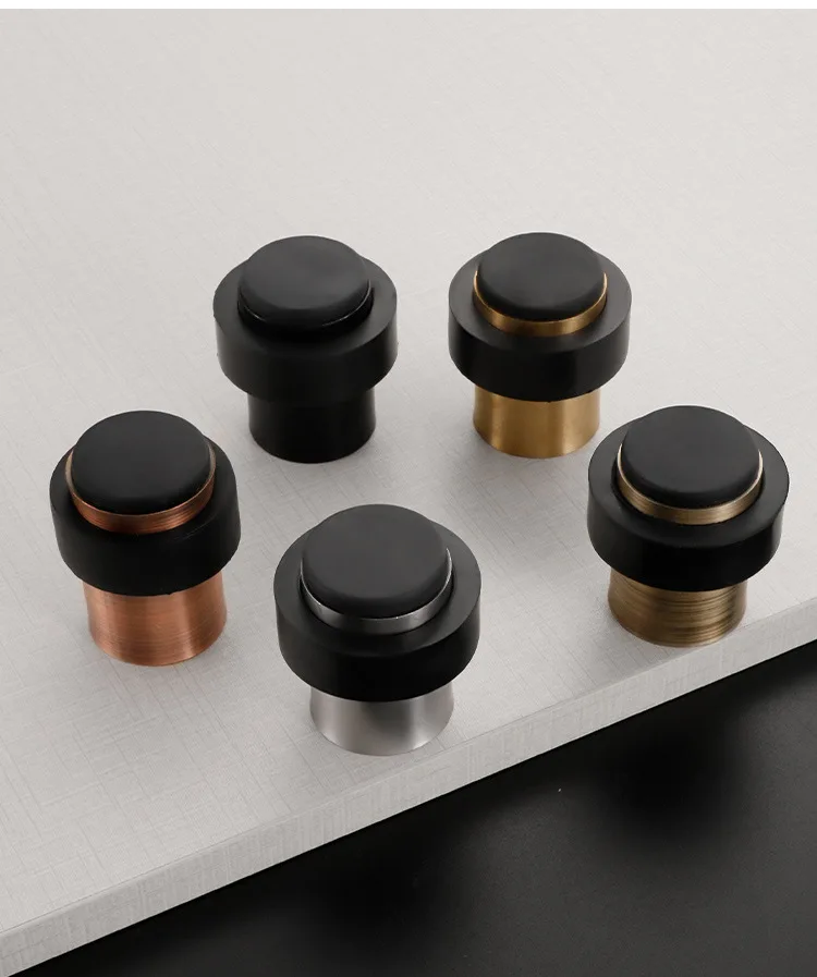 Door Stopper Rubber Stainless Steel Gaskets Floor Safety