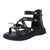 Summer New Kids Sandals Girls Princess Rivet Sandals Soft Children Beach Shoes Fashion Roman Sandals Size 21-36 Versatile 5