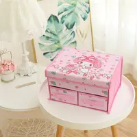 Sanrio Heart Drawer Bra Storage Box Fabric Organizing Box Foldable Storage Box Bra Socks With Cover 2
