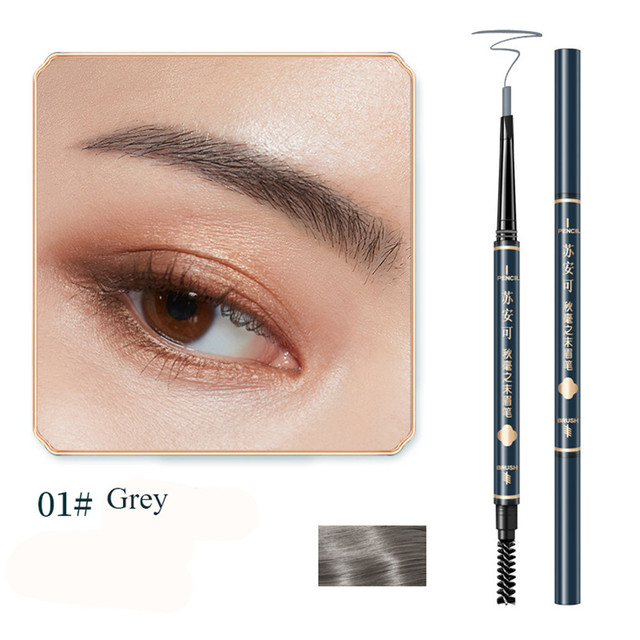 Colors Long-Lasting Waterproof Triangle Eyebrow Pencil Double-Headed Thin Pencil Sweat-Proof No Smudging Cosmetic for Beginner