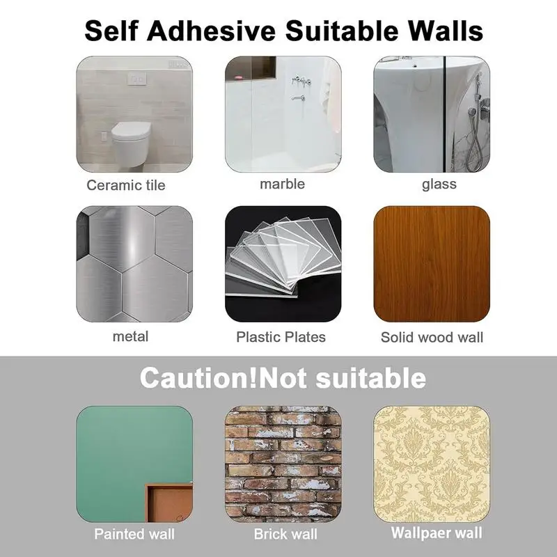 U-Shaped Acrylic Hand Towel Rack Non-punched Towel Rail Self-adhesive Bathroom Rack Kitchen Household Accessories