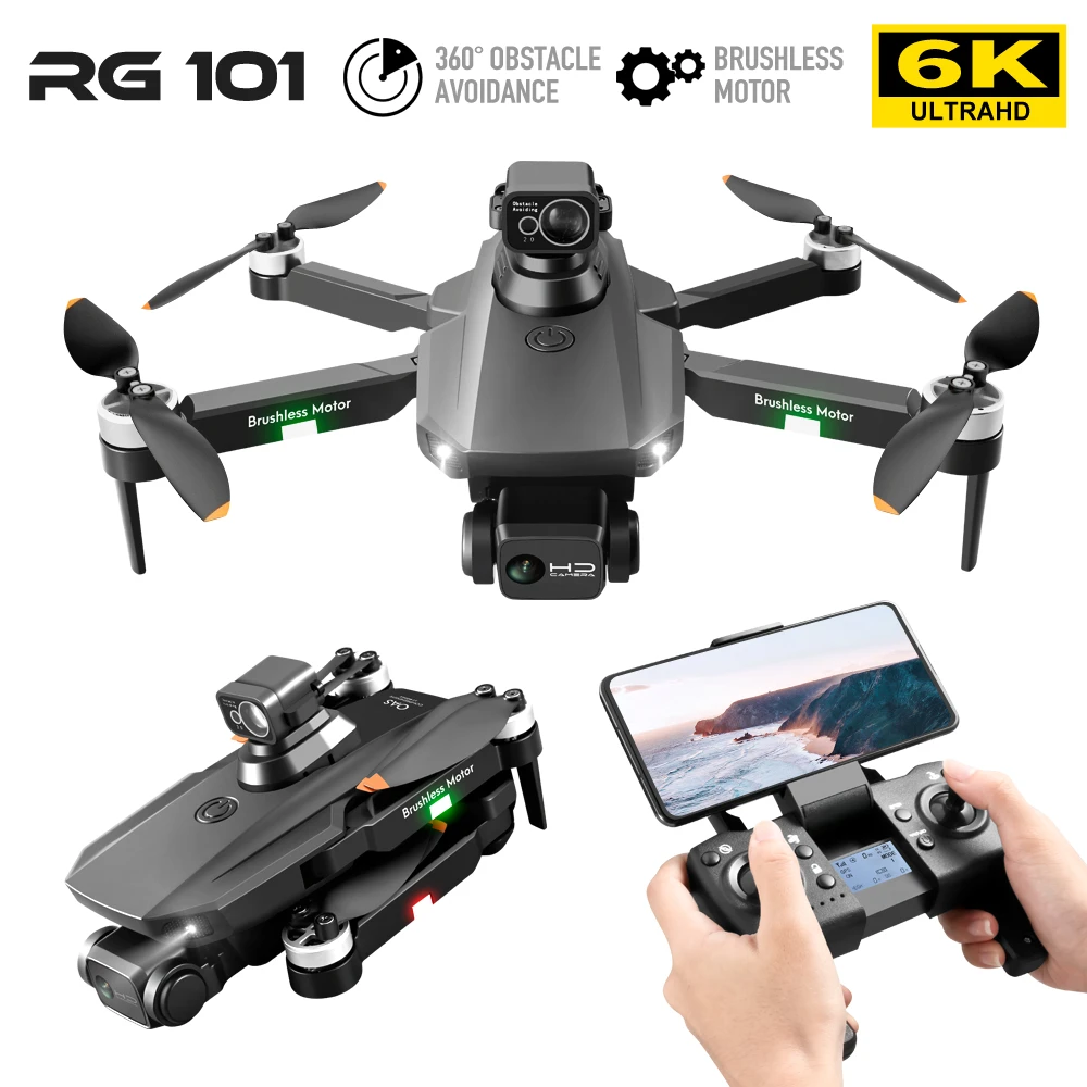 phantom 6 ch remote control quadcopter 2022 NEW RG101 MAX 5G GPS Drone 6K Professional Dual HD Camera  FPV 25min Flight Time Brushless Motor Rc Quadcopter Distance 3KM world tech toys prowler spy drone camera remote control quadcopter