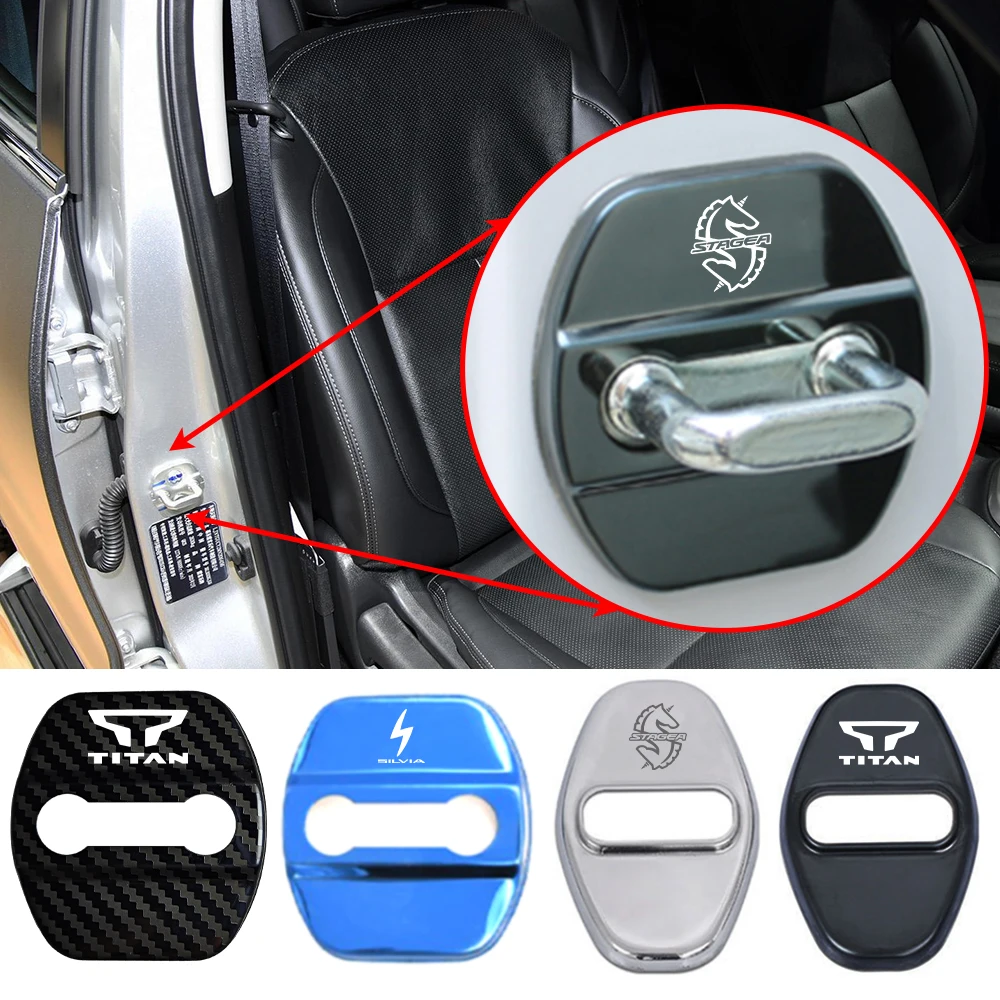 Copertura Della Serratura Della Portiera Dell'Auto Custodia Protettiva Per Emblemi Auto Per Nissan Silvia Stagea Titan A60 A61 Xd Pro-4X Accessori Per