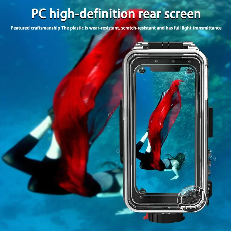40M Diving Snorkeling Underwater Waterproof Case for Samsung S25 S24 S23 Ultra Operated Underwater Photo Video Cover For iPhone