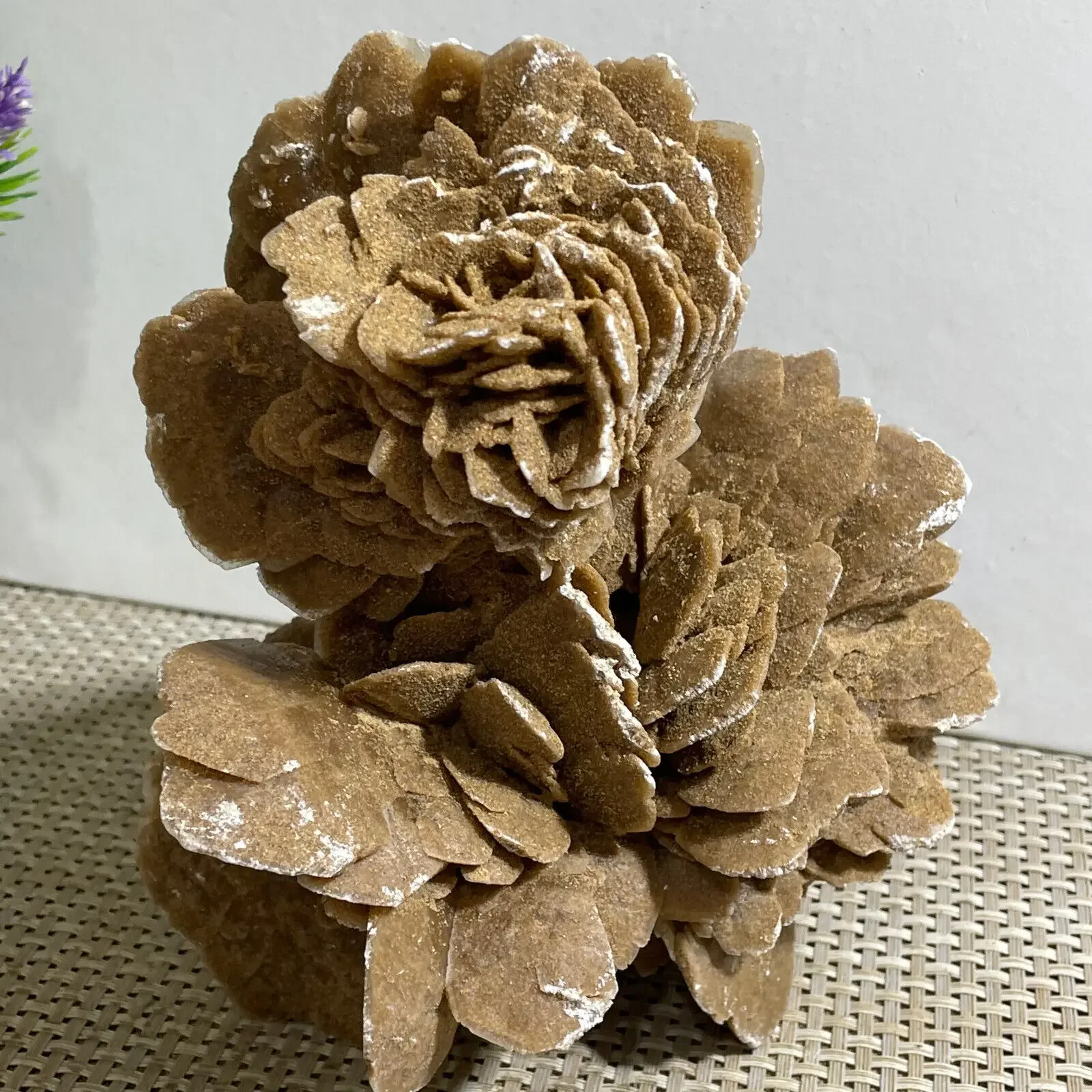 Natural From The Gobi Desert Rose, Quartz Crystal Selenium Stone Rough Ore,Mineral Reiki Healing Stone,Degaussing Decor 2