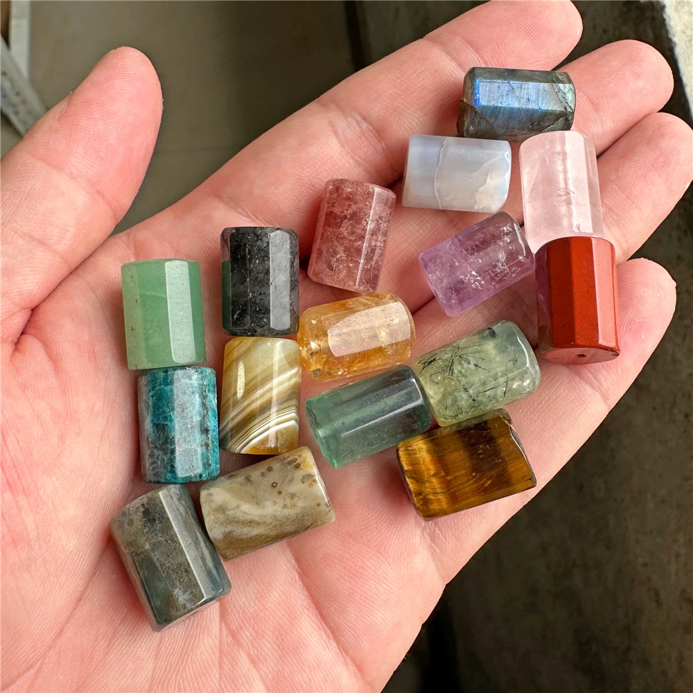 좋은 100% 천연 노란색 황수정 구슬 매력 느슨한 12x18MM 보석 석영 크리스탈 스톤 비즈 보석 만들기 팔찌 목걸이