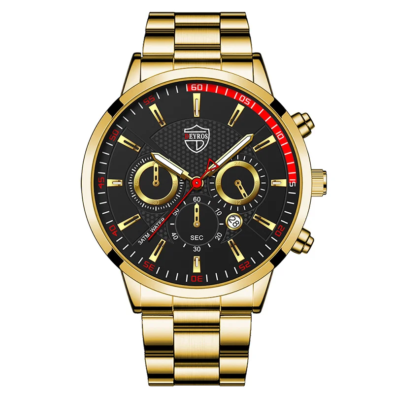 2022 Luxury Fashion Mens Sports Watches for Men Business Stainless Steel Quartz Watch Man Casual Luminous Clock reloj hombre 