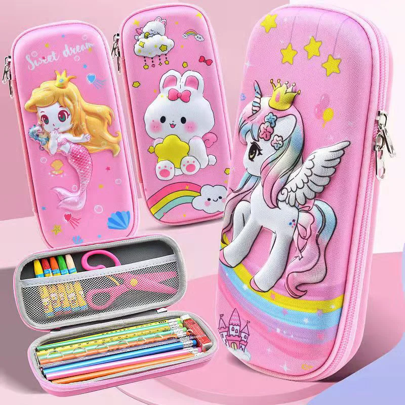 Kawaii 3D Waterproof Large Capacity Pencil Case