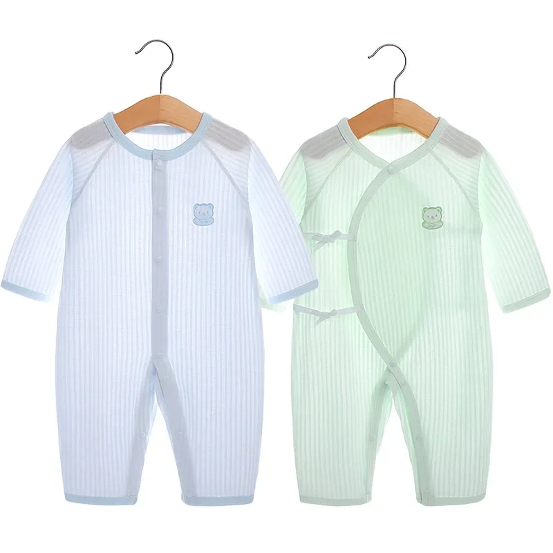 

Baby Onesie Cotton Baby Summer Clothes Newborn Baby Clothes Climbing Clothes Summer Thin Long-sleeved Pajamas Monk Clothes
