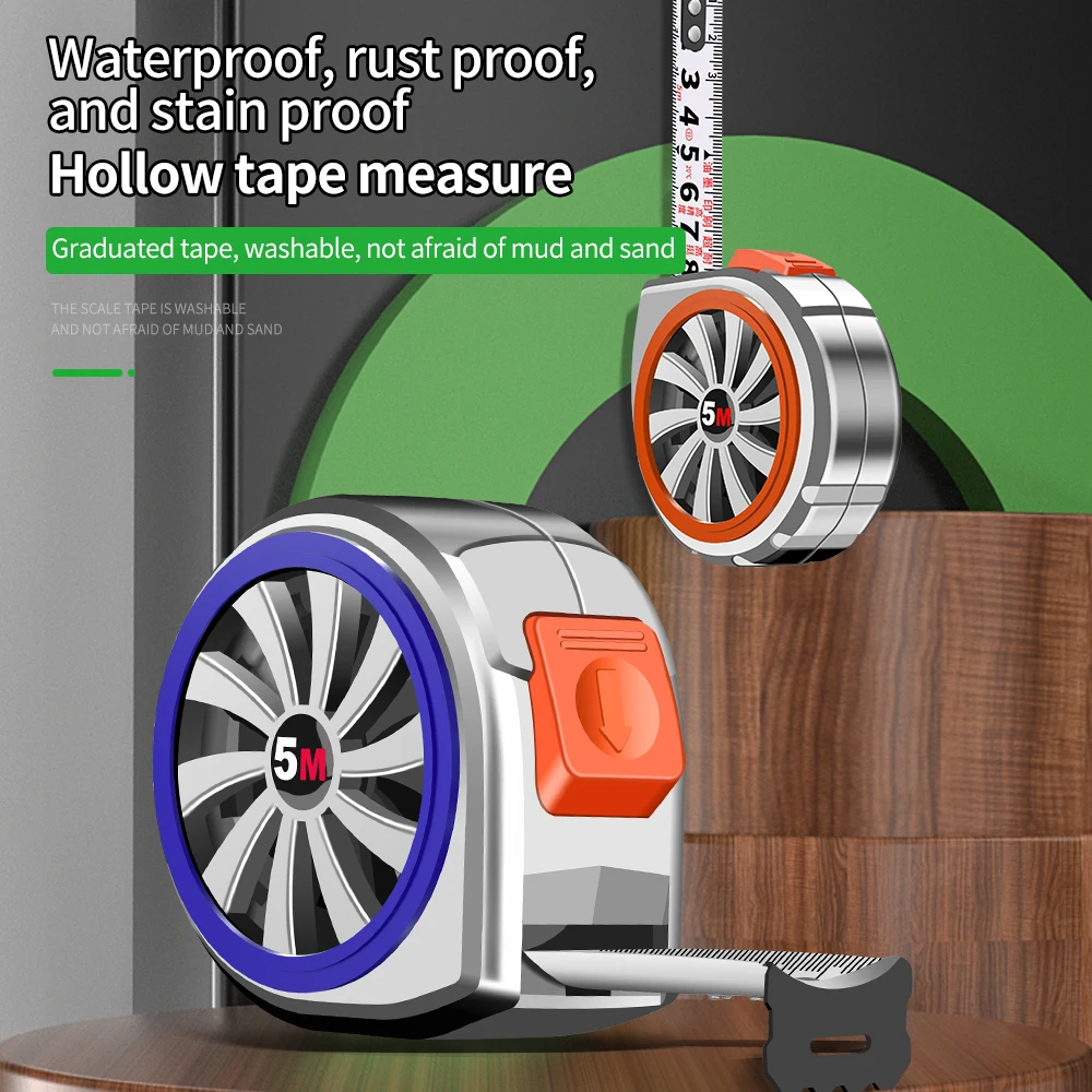 Skeleton Tape Measure Wear-resistant Steel Tape Measure Telescopic High Precision Measuring Tools Meter Measur