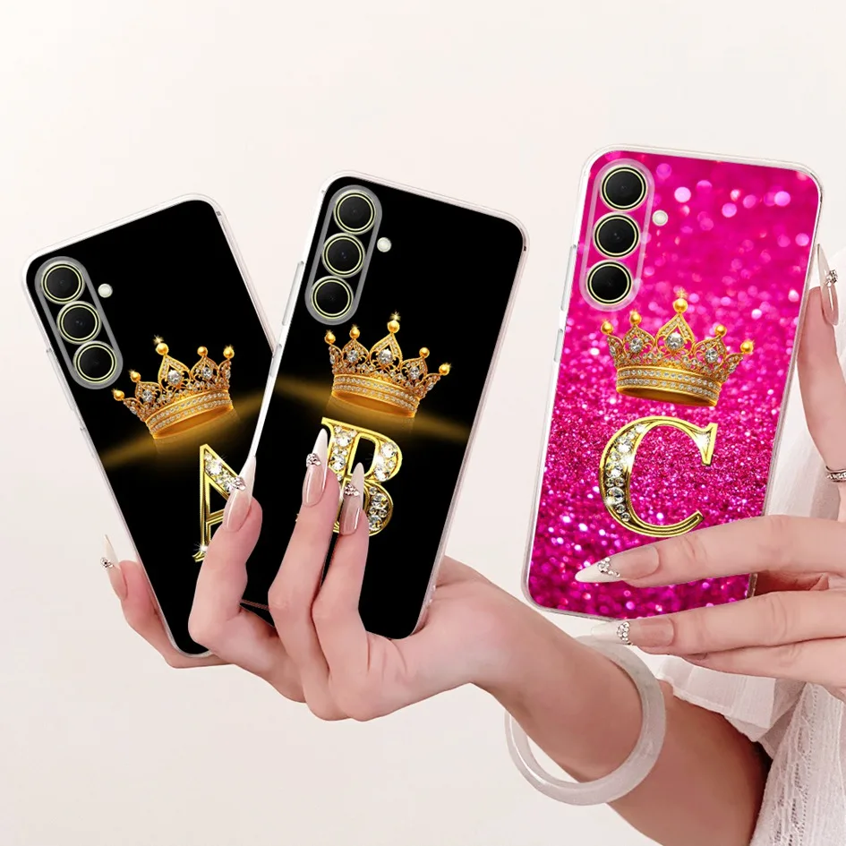 Luxury Crown Letters Soft Silicone Phone Case Bumper