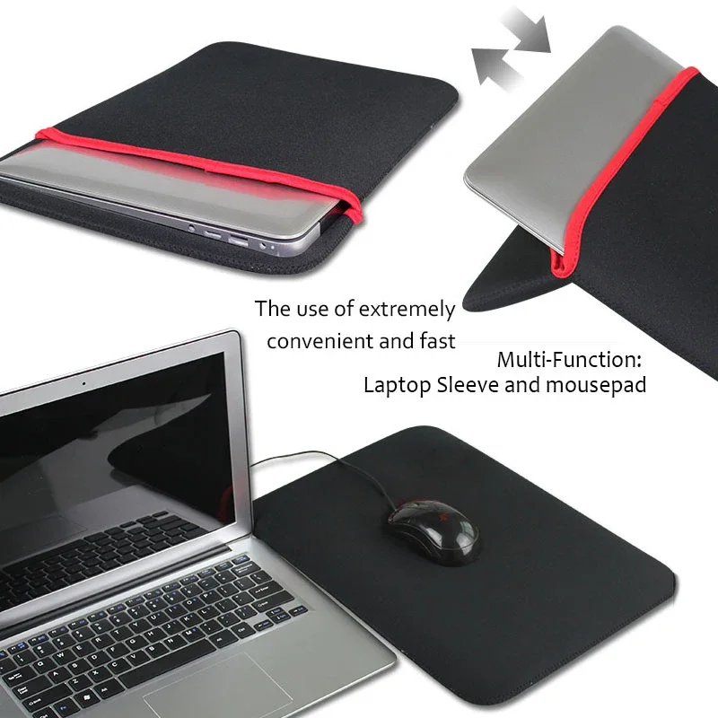 Manicotto del sacchetto del computer portatile 11/12/13/14/15/15.6/17 pollici Custodia protettiva per MacBook Air Pro 2022 HUAWEI Xiaomi HP Notebook Computer Case - immagine 6