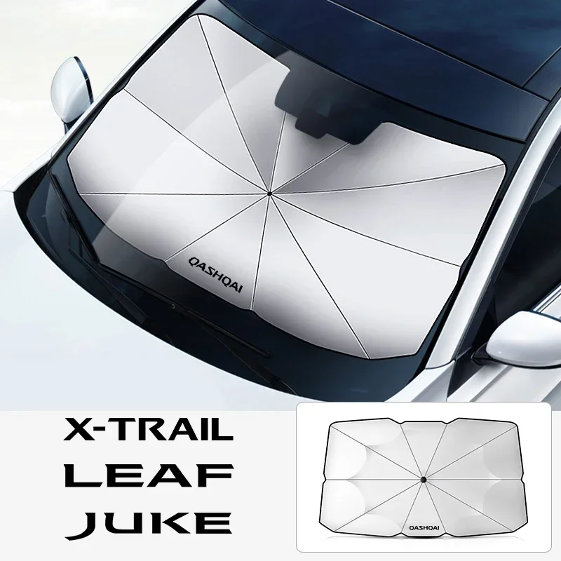 Car Windshield Sunshade Umbrella Car Front Shading For Nissan Qashqai j11 j10 Juke XTrail t32 Tiida Leaf Versa accessories