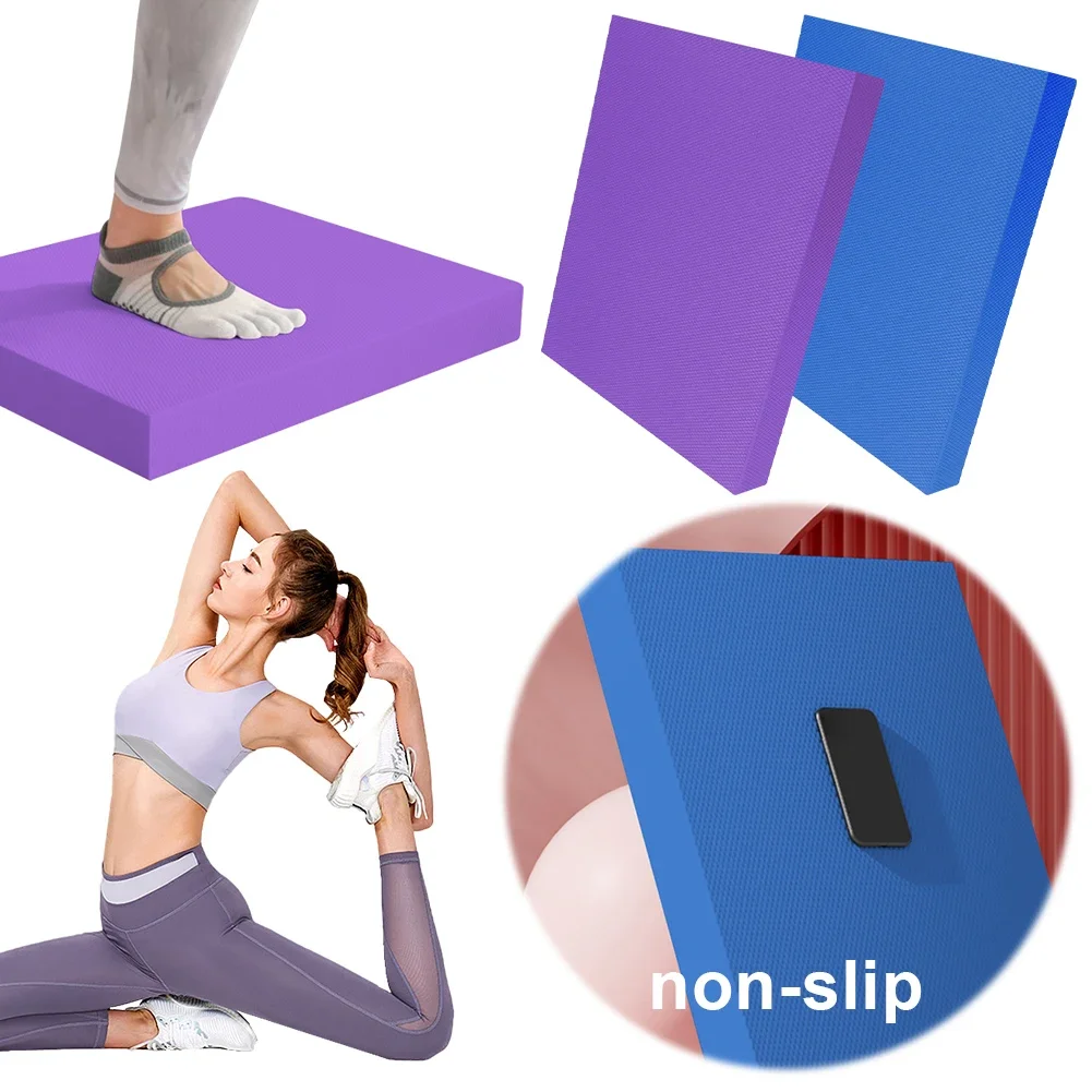 Yoga Balance Pad Anti Slip Exercise Balance Pad Thickened Fitness Balancing Foam Cushion Mat for Yoga Pilates Stretching