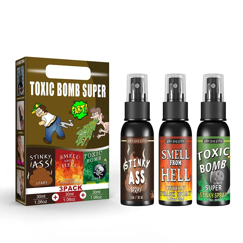 30ml  Novelties Liquid Fart Spray Can Stink Bomb Ass-smelly Stinky Gas Crap Gag Prank Novelties Toy Joke Party Supplies