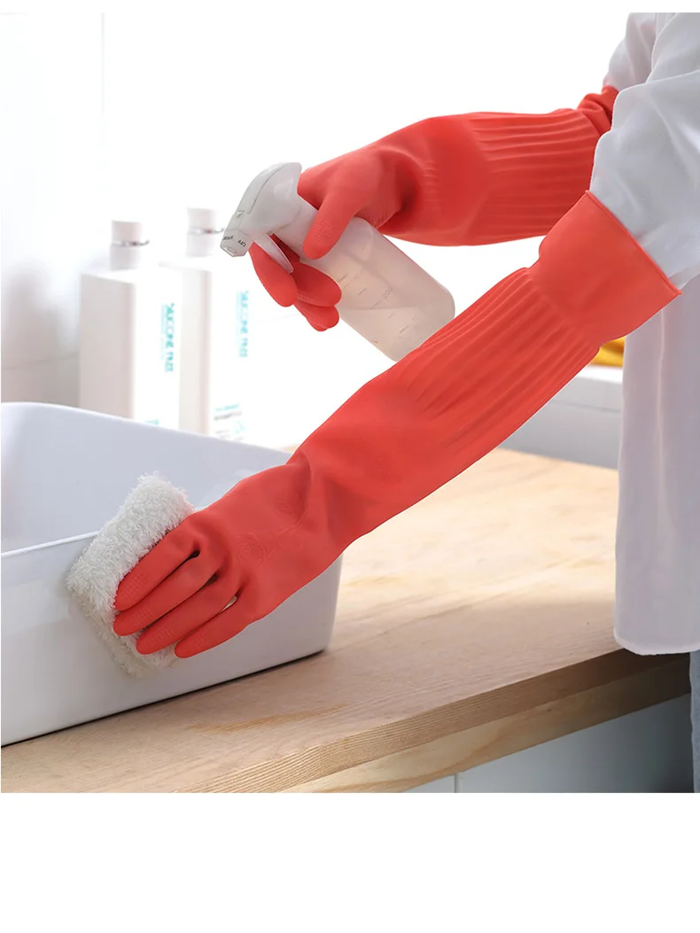 Silicone Rubber Dishwashing Cleaning Gloves Silicone Gloves Cleaning