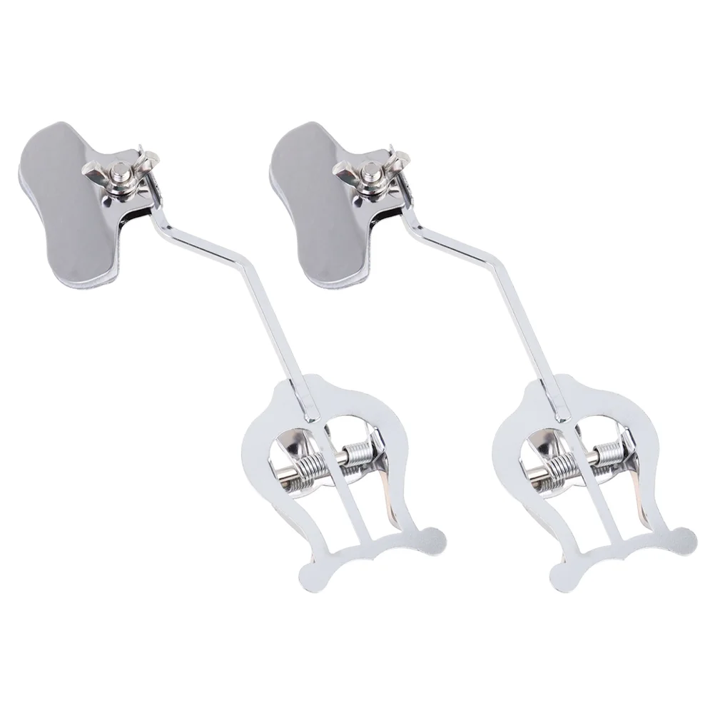 

2pcs Trombone Score Clips Premium Music Clips Music Note Clips (Silver)
