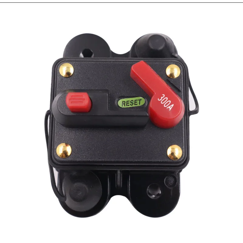 Description Picture 6 of item1pcs 30A 50A 60A 80A 100A 125A 150A 200A 250A 300A 12V24VDC Home Solar System Circuit Breaker Car Audio Manual Reset Fuse Holder
