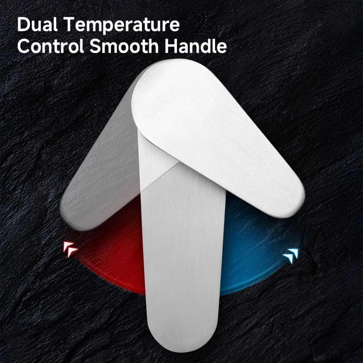 Black 304 Stainless Steel Wall Kitchen Faucet with Extended Handle Horizontal Tube Durable Anti-Corrosion Water Tap Kitchen Sink