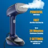 JAS-Powerful Handheld Fabric Steamer - 1800W with Fast Ceramic Heat-Up Plate, 2-In-1 Ironing & Wrinkle Remover,US Plug White 3