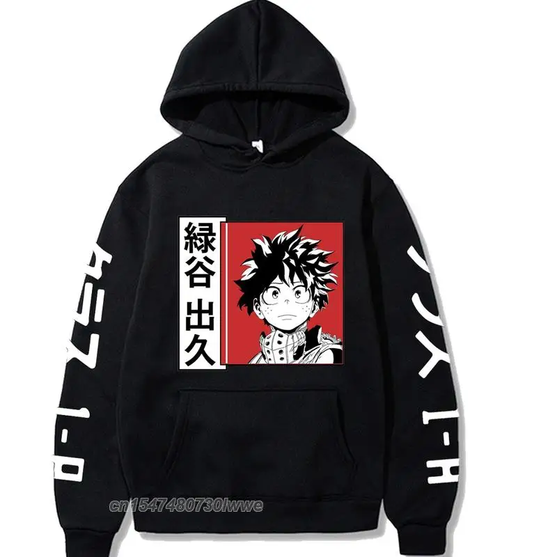 

My Hero Academia Hoodie Harajuku Anime Sweatshirts Pullover Oversized Hoodies Men's Clothes Casual Print Women's Clothes